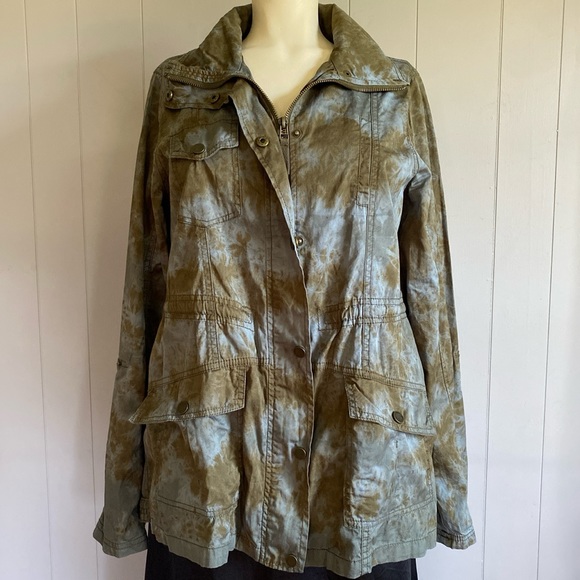 acid dye military utility jacket - Picture 1 of 4